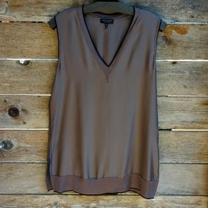 Rag and Bone, sleeveless silk tank top. Medium. Grey. 100% silk.